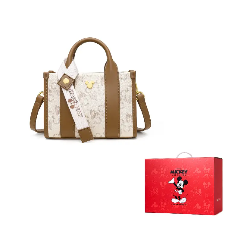 

Disney Микки ПУ наплечная сумка через плечо женская розовая, White
