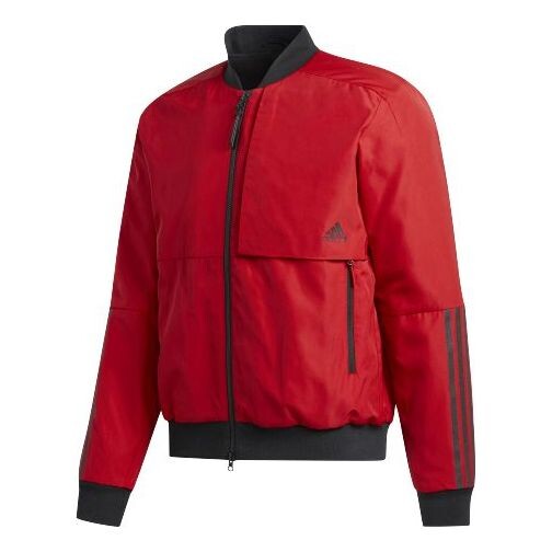 

Куртка adidas Mic Jkt Bomb Series Pattern Jacket Red, красный