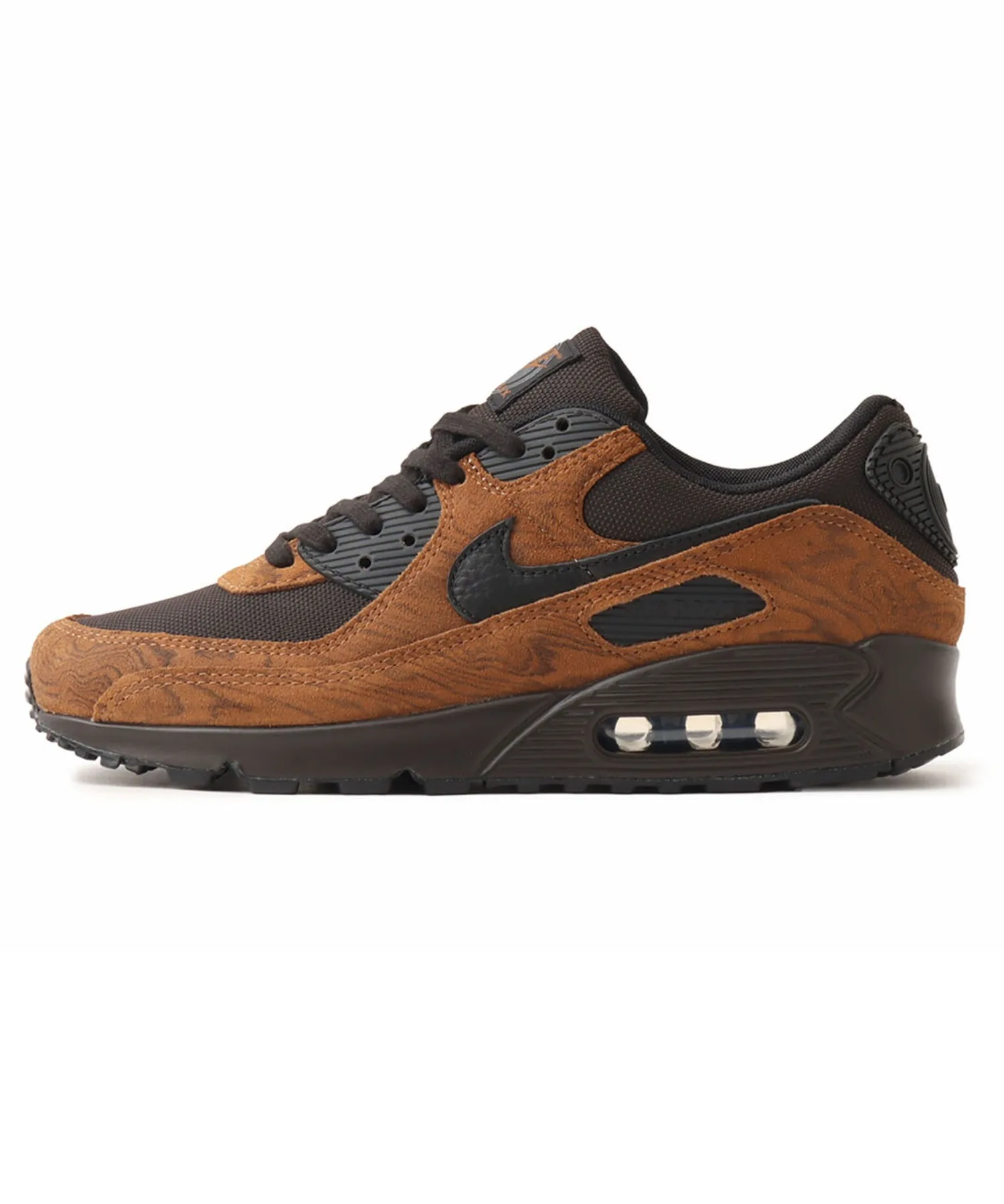 Кроссовки с видимой Air амортизацией Nike AIR MAX 90 PRM бежевые — фото 4