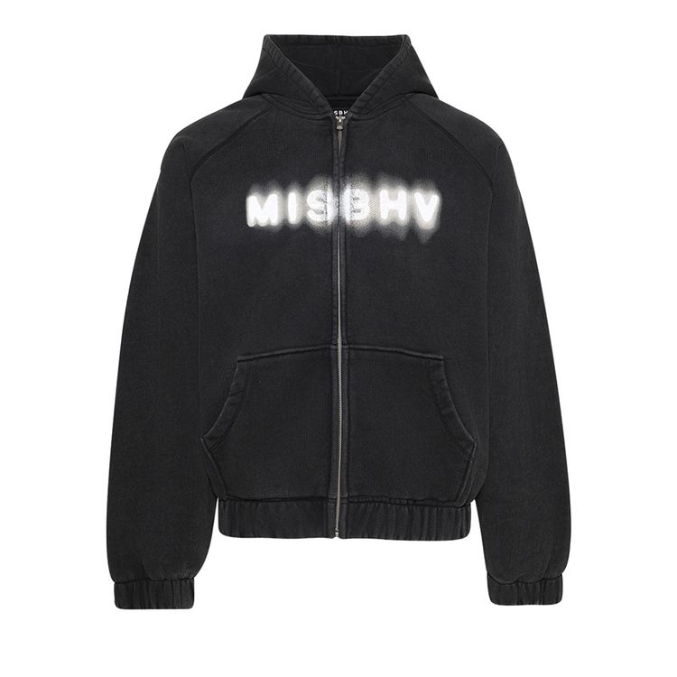 

Худи MISBHV Community Zipped Hoodie 'Washed Black', черный