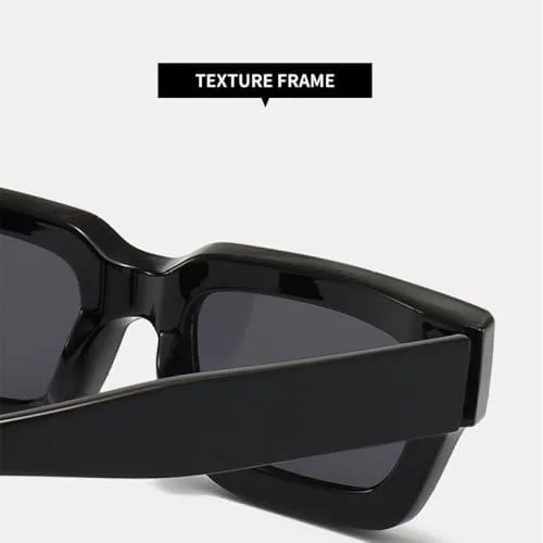 

Ретро-солнцезащитные очки маленького размера для женщин и мужчин, винтажные, в массивной толстой оправе, защита от УФ-излучения UV400 MTZJH, Beige Yellow