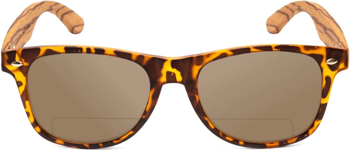 

Поляризованные солнцезащитные очки Coyote Eyewear Woodie | Дужки из натурального дерева | Универсальный дизайн | Чехол для хранения в комплекте, Tortoise Walnut Brown