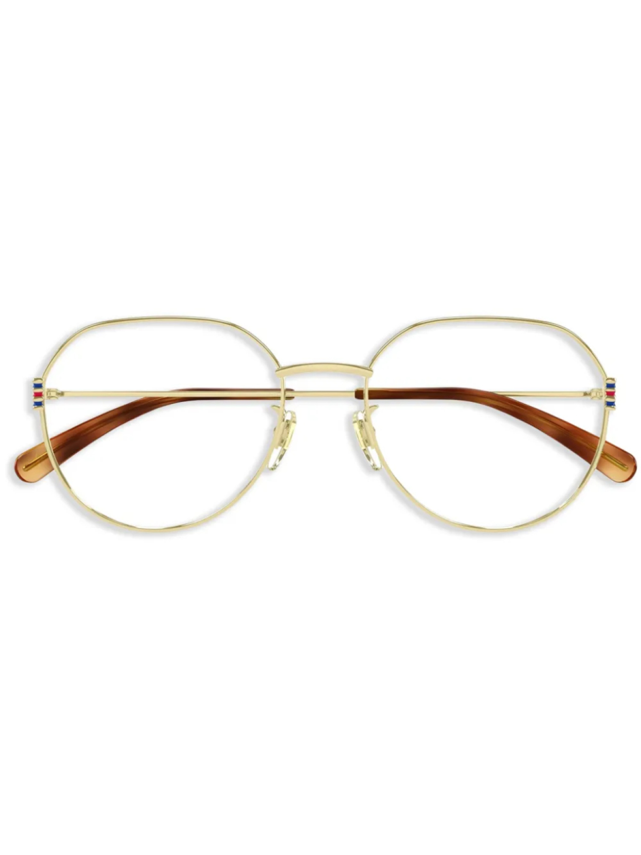 

Gucci Eyewear очки в геометричной оправе, золотой