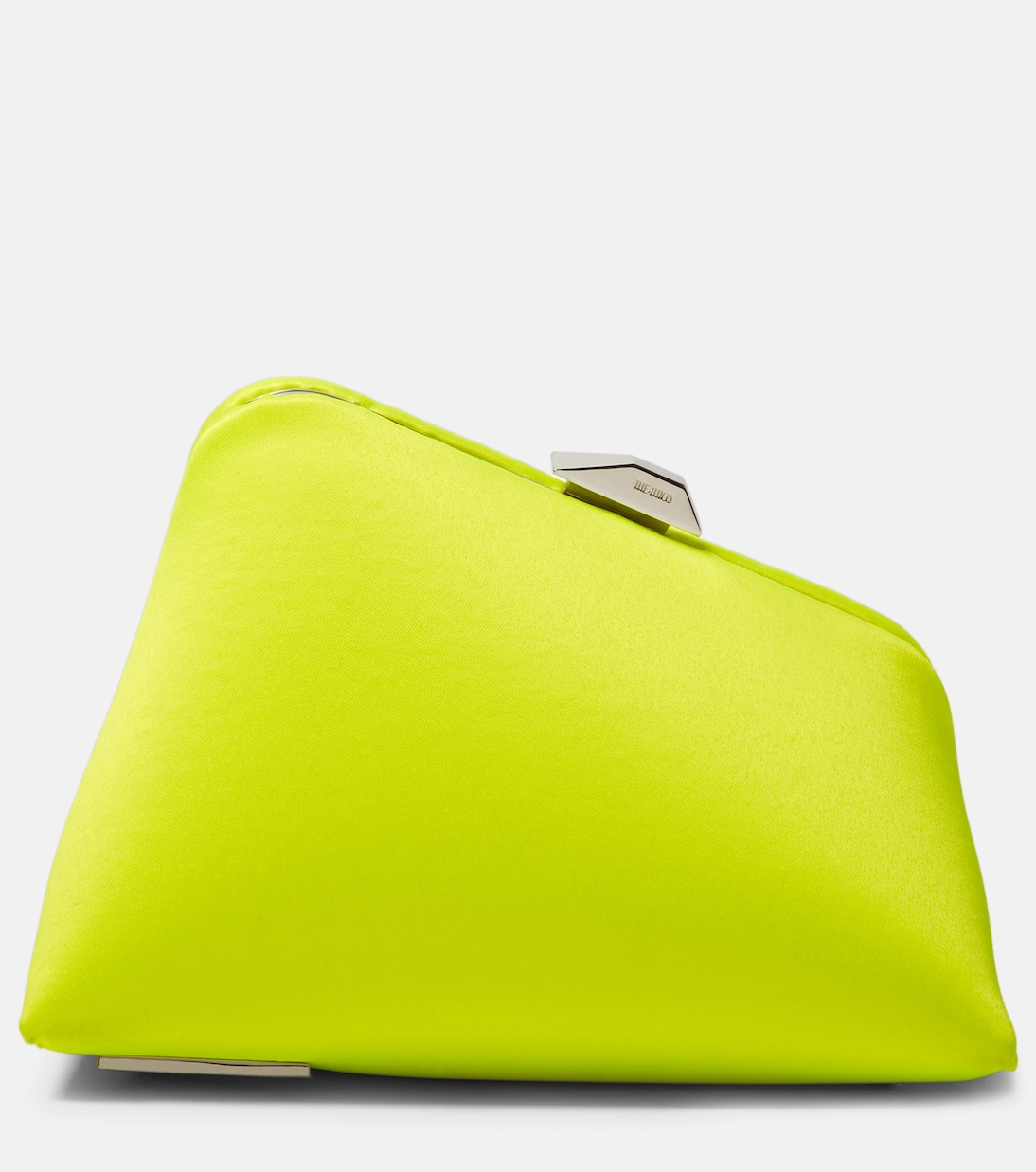 

Полуночный атласный клатч The Attico, Fluo Yellow