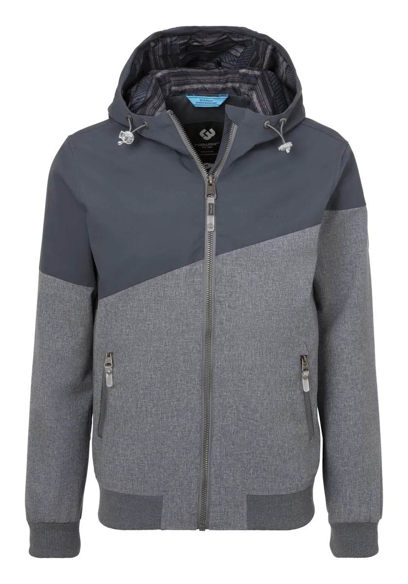 

Куртка Ragwear для активного отдыха "WINNGS", с капюшоном, идеальная куртка для переходного периода, серый