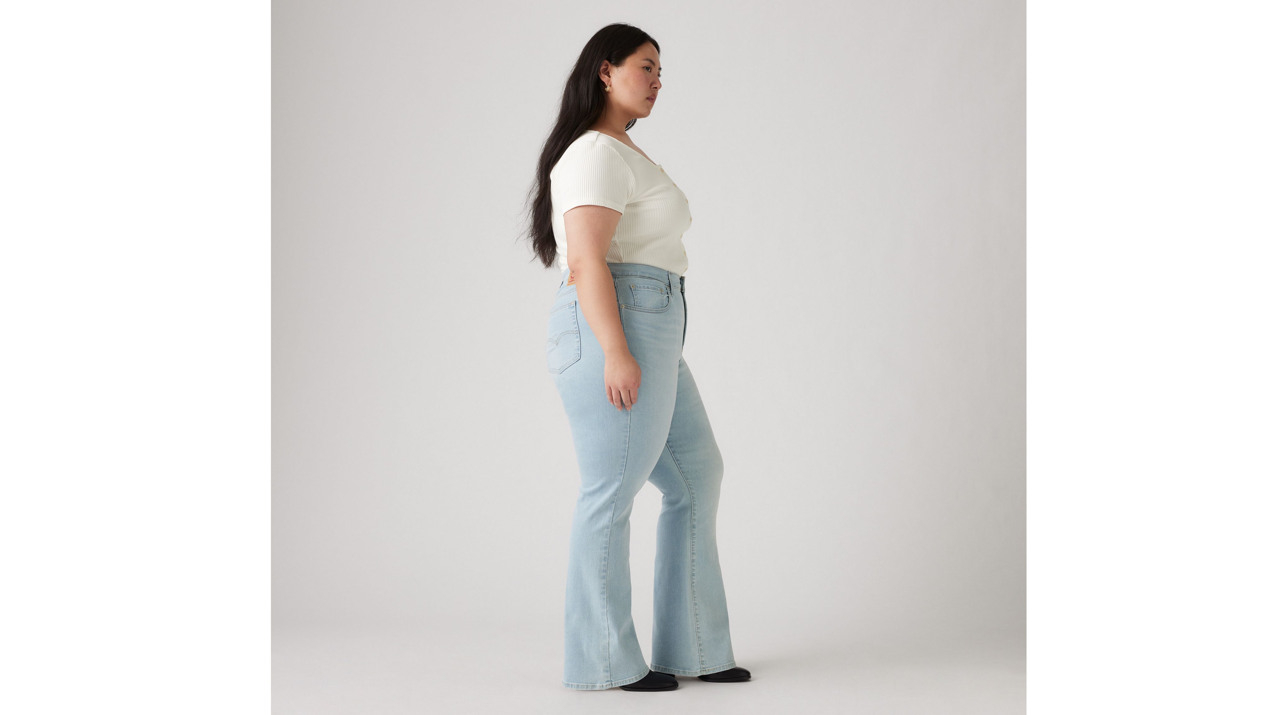 Женские джинсы-клеш с высокой талией 726 (большие размеры) Levi's, Eternal Indigo Light - Light Wash — фото 3