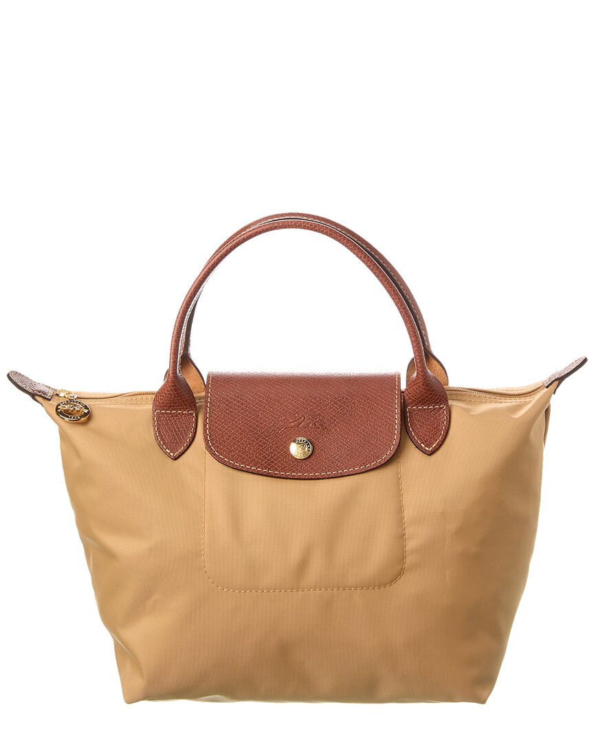 

Longchamp Le Pliage Original Маленькая холщовая сумка с короткой ручкой, коричневый