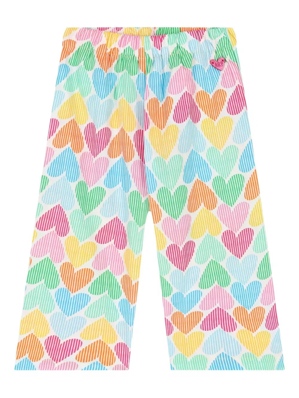 Брюки с принтом в виде сердечек Agatha Ruiz De La Prada, белый