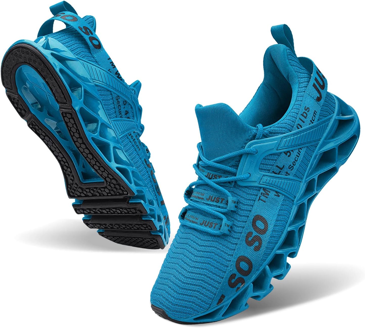 

Мужские дышащие кроссовки WONESION для ходьбы, тенниса и бега, модные кроссовки Blade, небесно-голубой