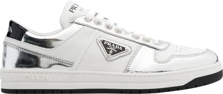 Кроссовки Wmns Prada Downtown Leather 'Silver White', серебряный