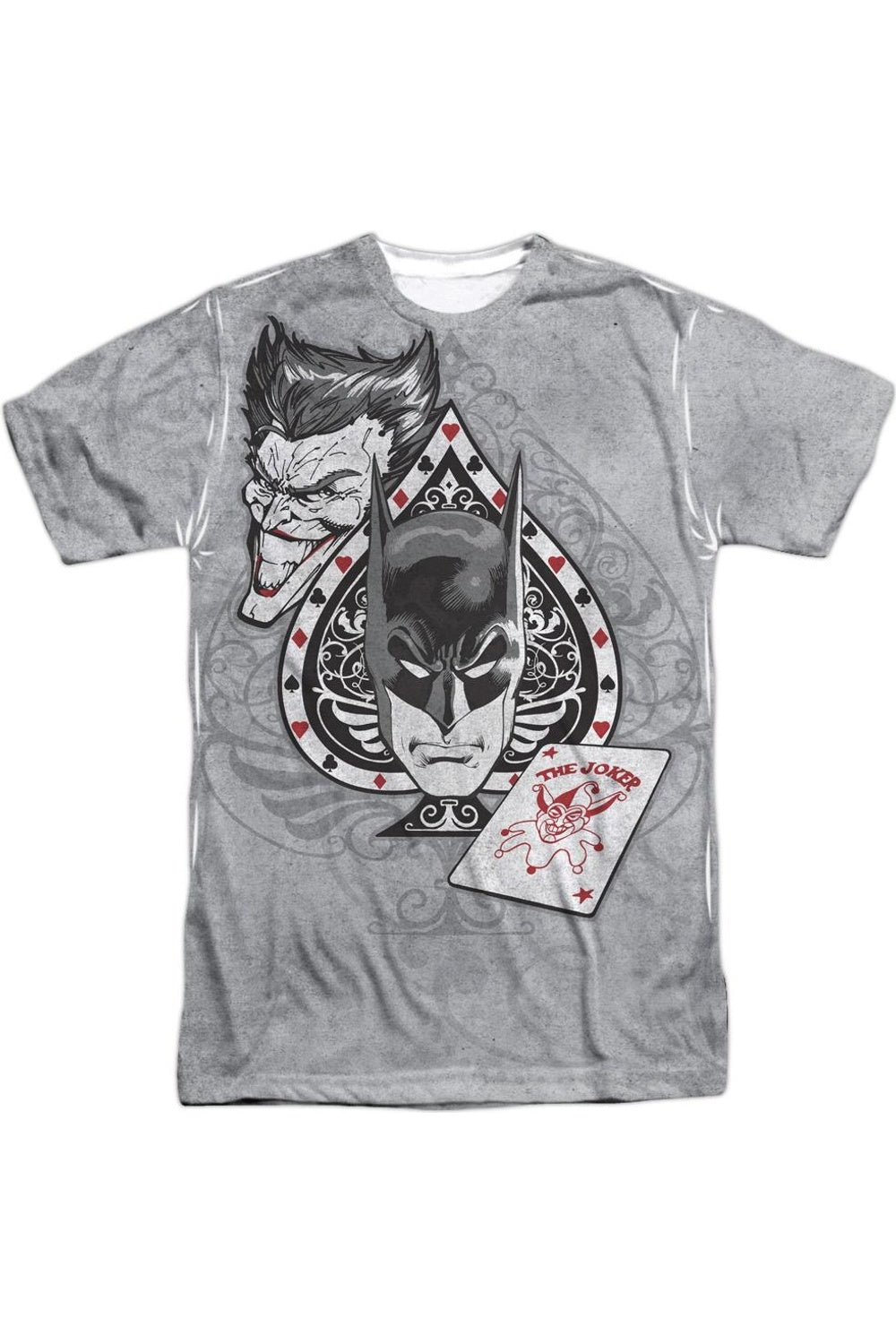

Футболка Batman Ace с коротким рукавом для взрослых из 100% полиэстера Gildan, белый