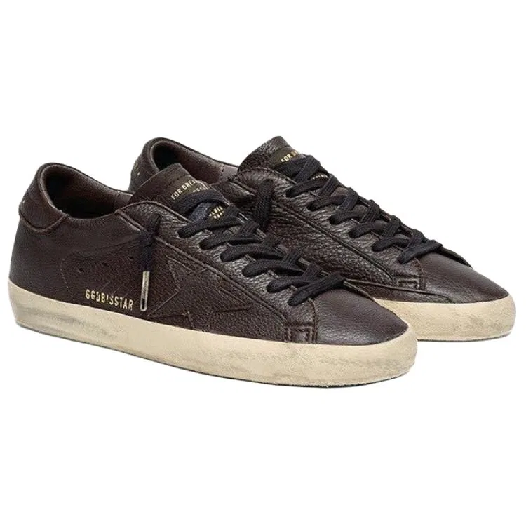 Кроссовки скейтбордические низкие Golden Goose темно-коричневые — фото 4