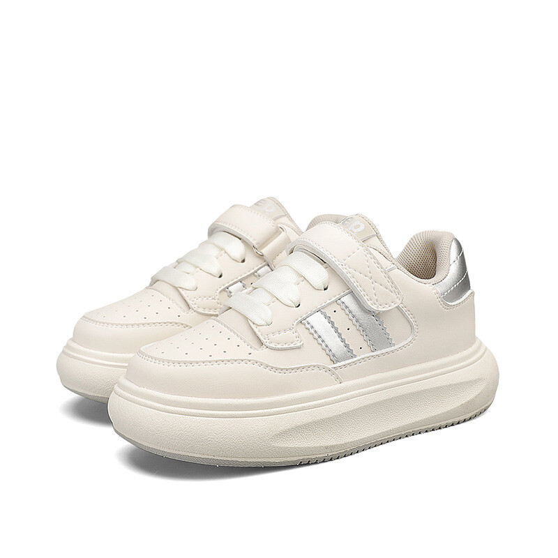 Детские кроссовки для скейтбординга Kids Low-top White Jeep, серебряный — фото 4