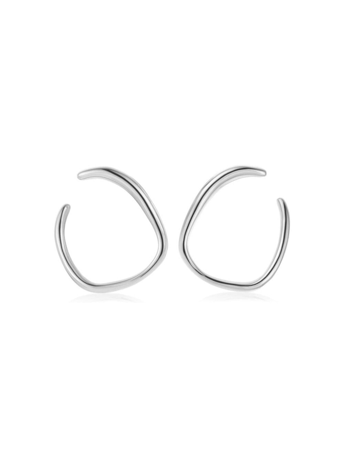 

Серебряные серьги Nura Reef Wrap Monica Vinader, серебряный