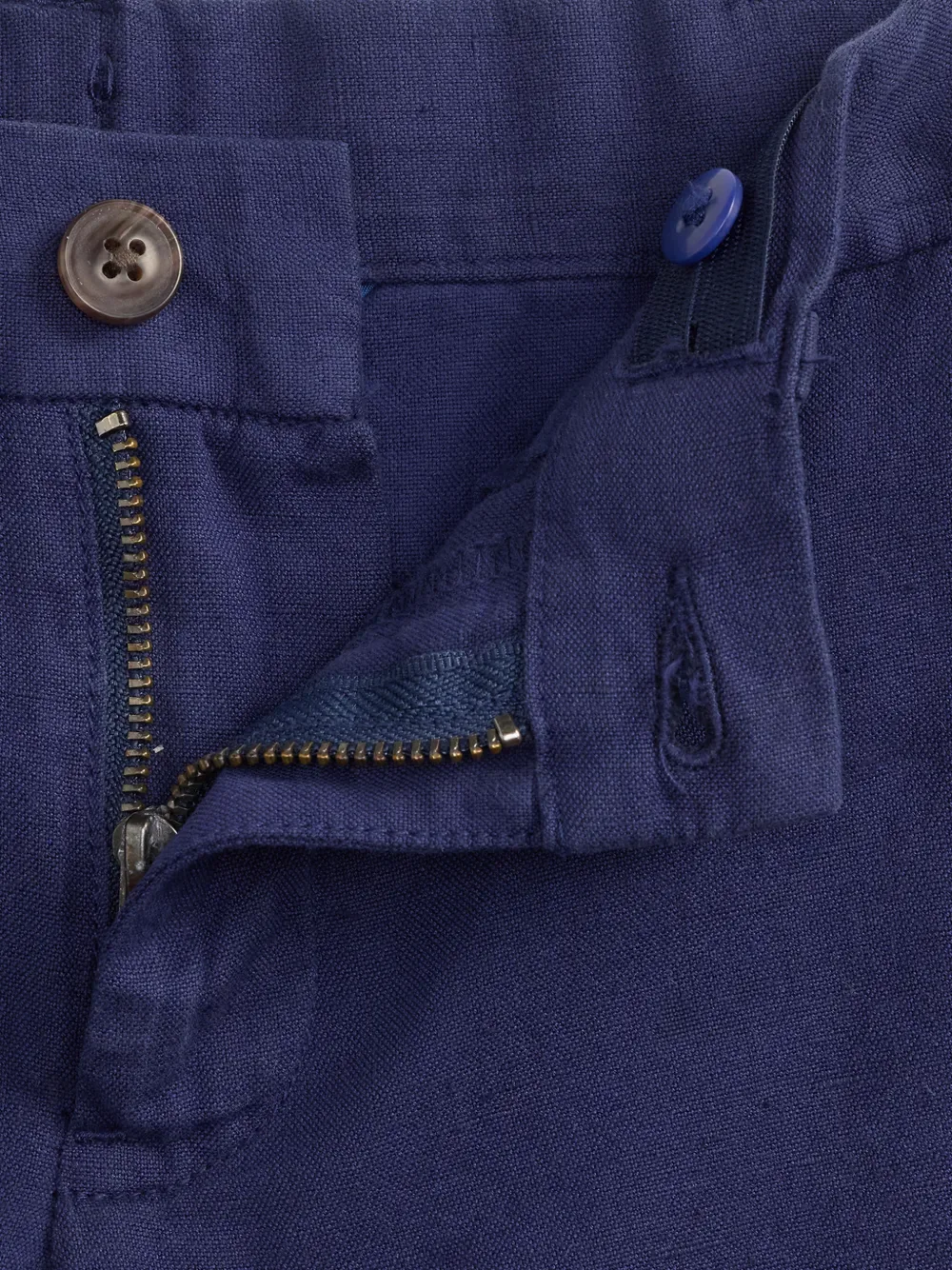 Шорты с вышитым логотипом POLO RALPH LAUREN KIDS, синий — фото 3