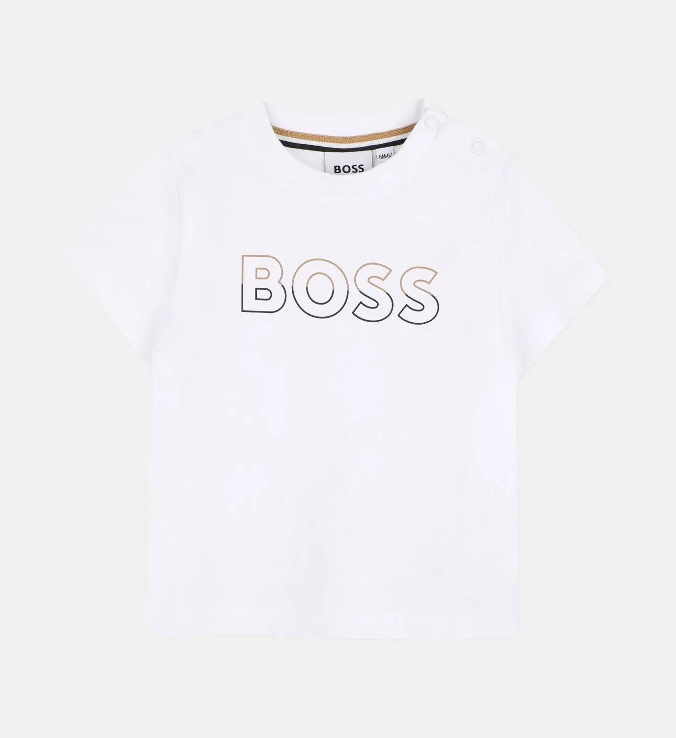 Комплект из футболки и шорт-бермуд Boss Kidswear, черный — фото 2