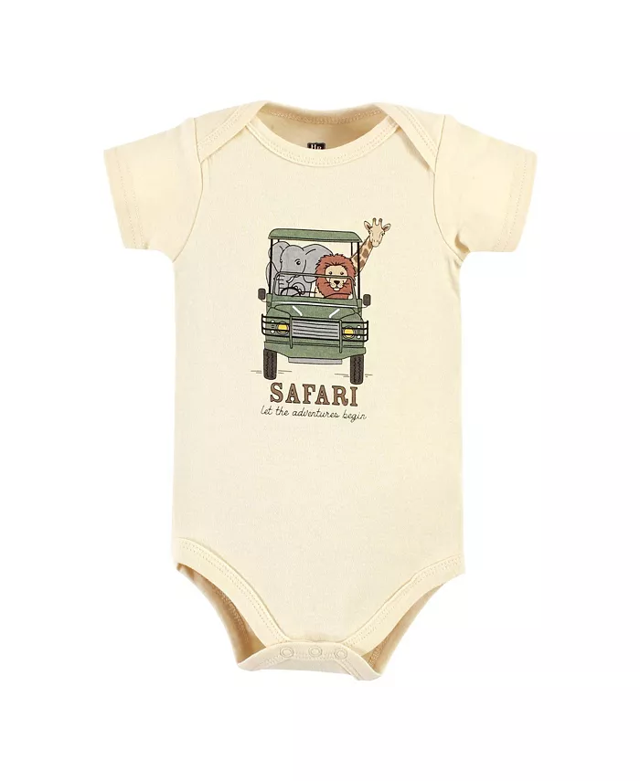Боди для мальчиков Hudson из хлопка, 3 шт Hudson Baby, зеленый — фото 3