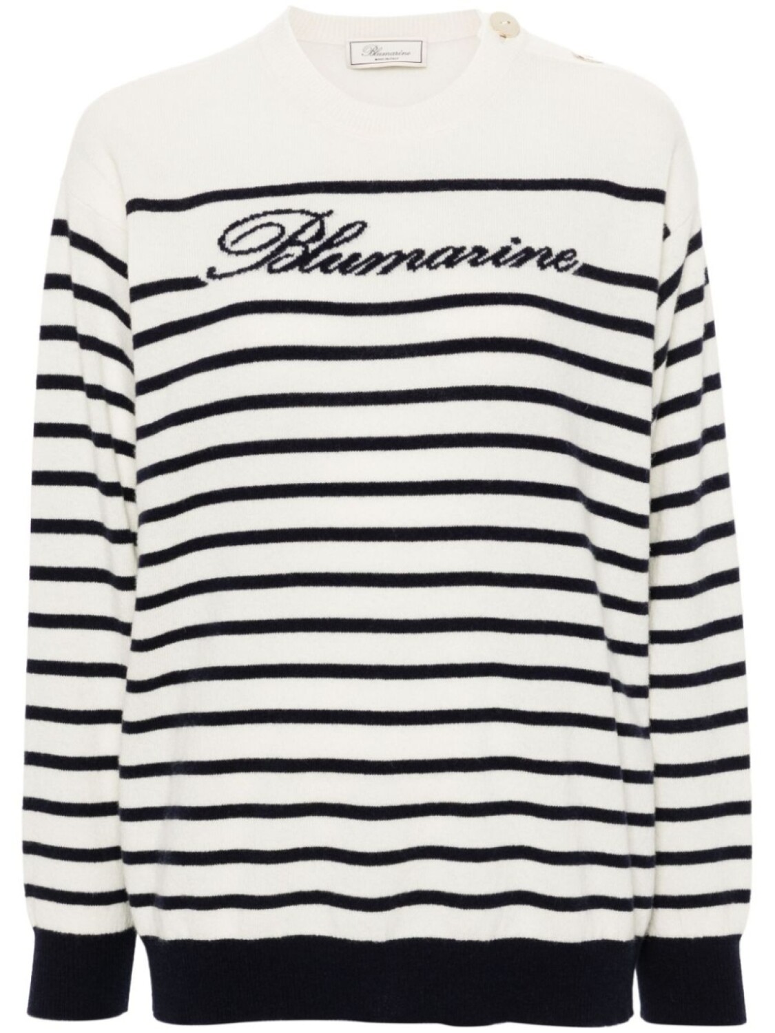 

Blumarine свитер с логотипом, нейтральный цвет