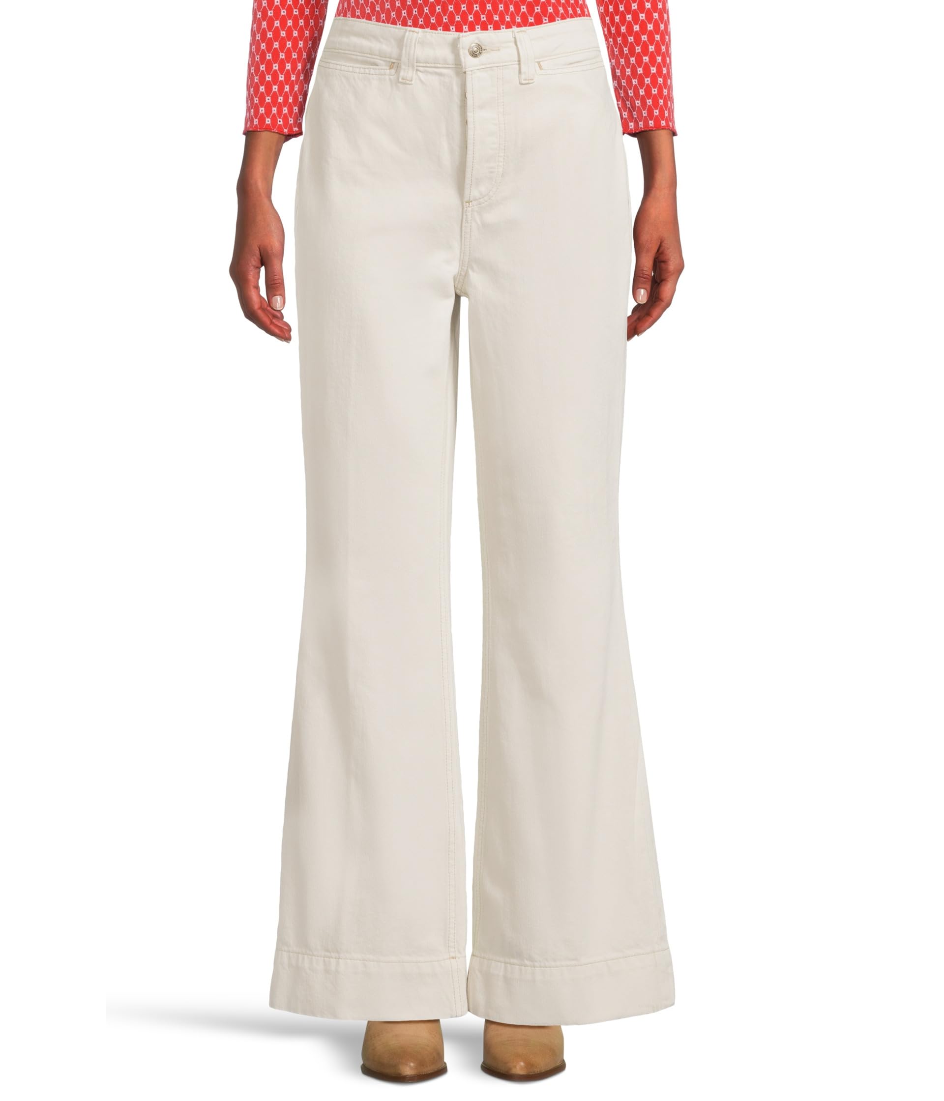 

Брюки Free People Cerine Relaxed Bootcut, экрю