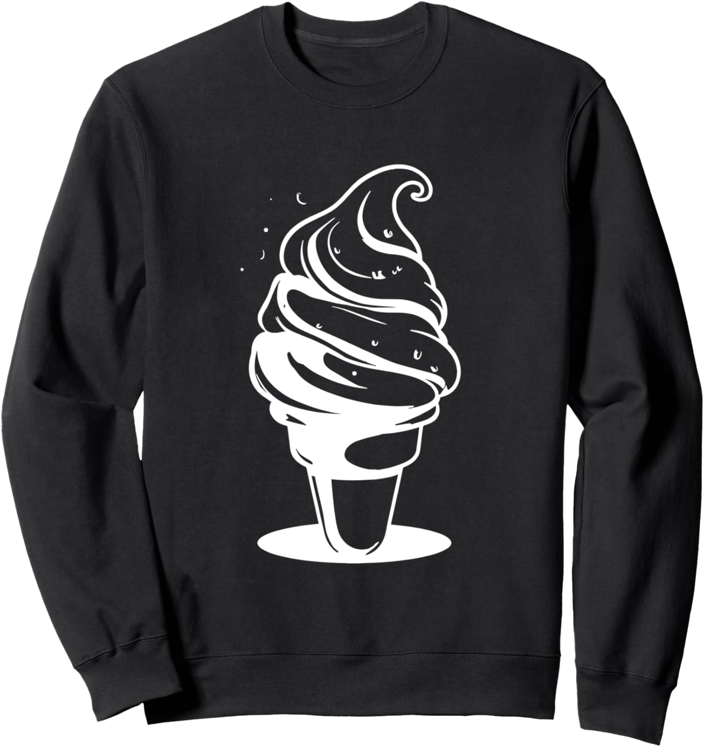 

Толстовка с рисунком мороженого Funny Ice Cream Vendor T-Shirt And Gift, черный