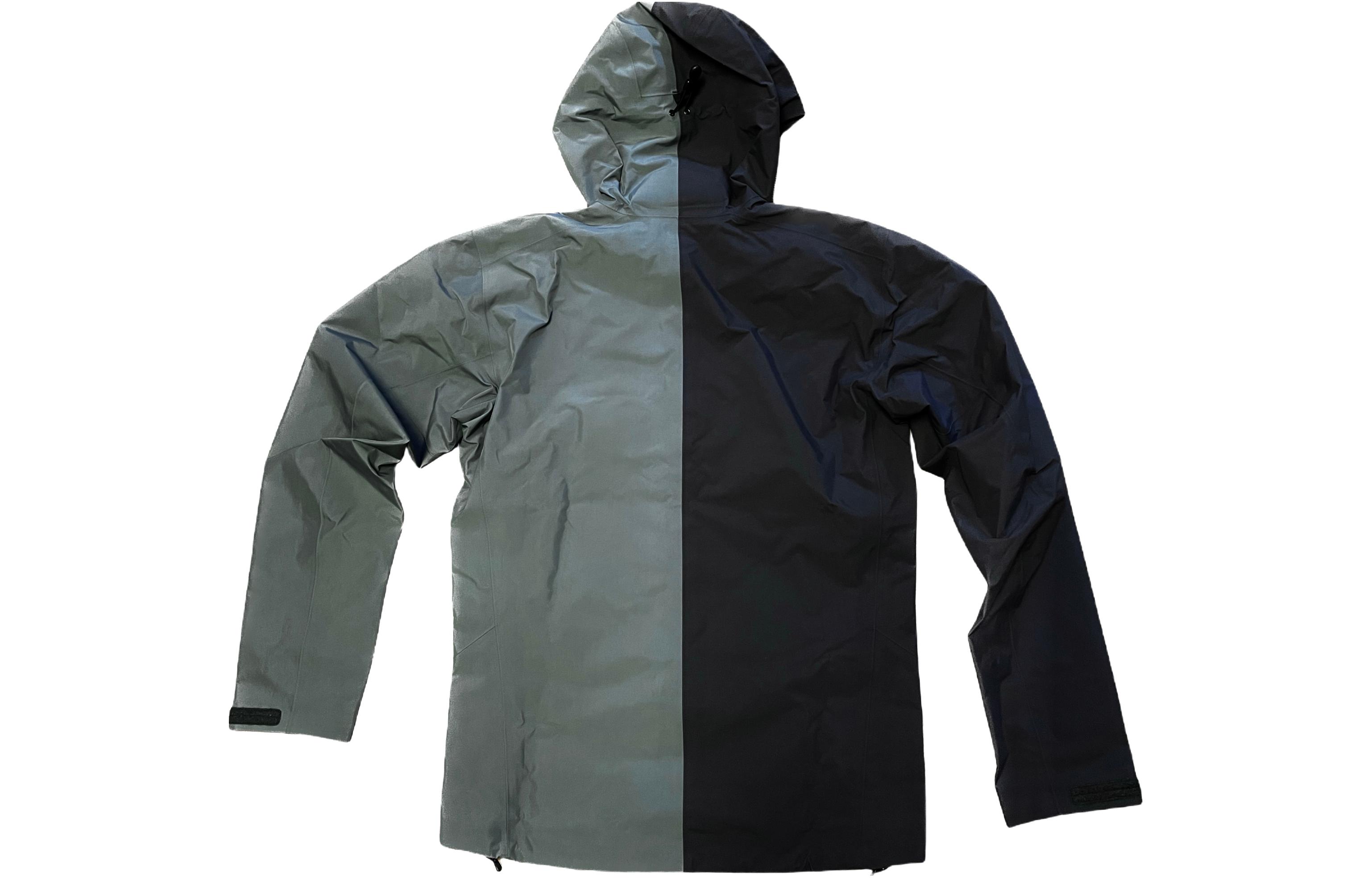 Arcteryx Водонепроницаемая и ветрозащитная утепленная ветровка мужская Blue Gray Multicolor, Dark Metamorphic Stone Gray/Proteus/Pluton/Proteus — фото 4