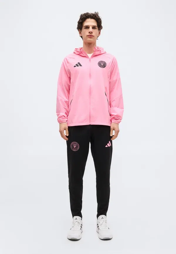 Штаны дорожные Inter Miami CF Tiro, Adidas Performance, черный/блаженно-розовый — фото 2