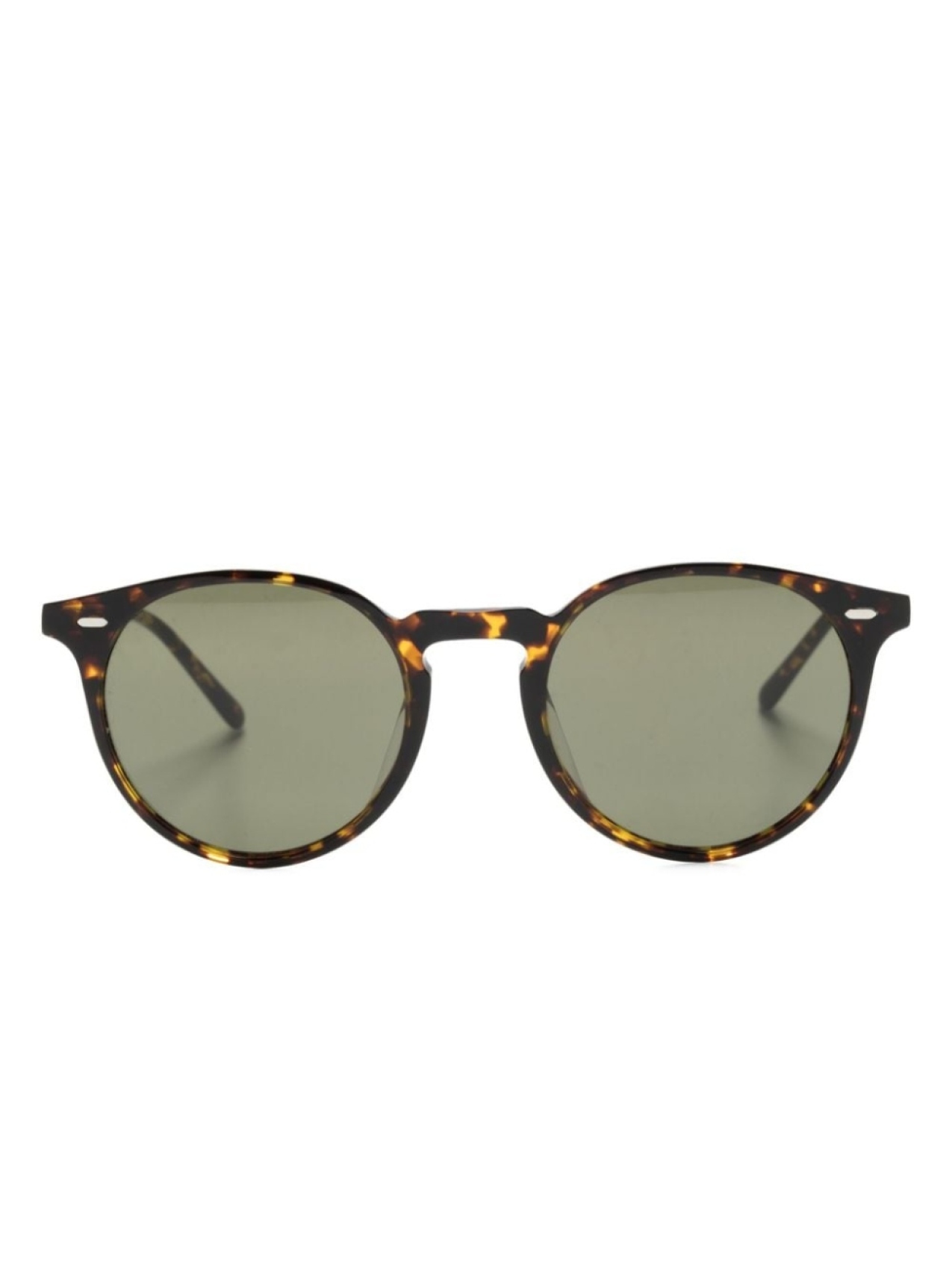 

Oliver Peoples солнцезащитные очки N02 в круглой оправе, коричневый