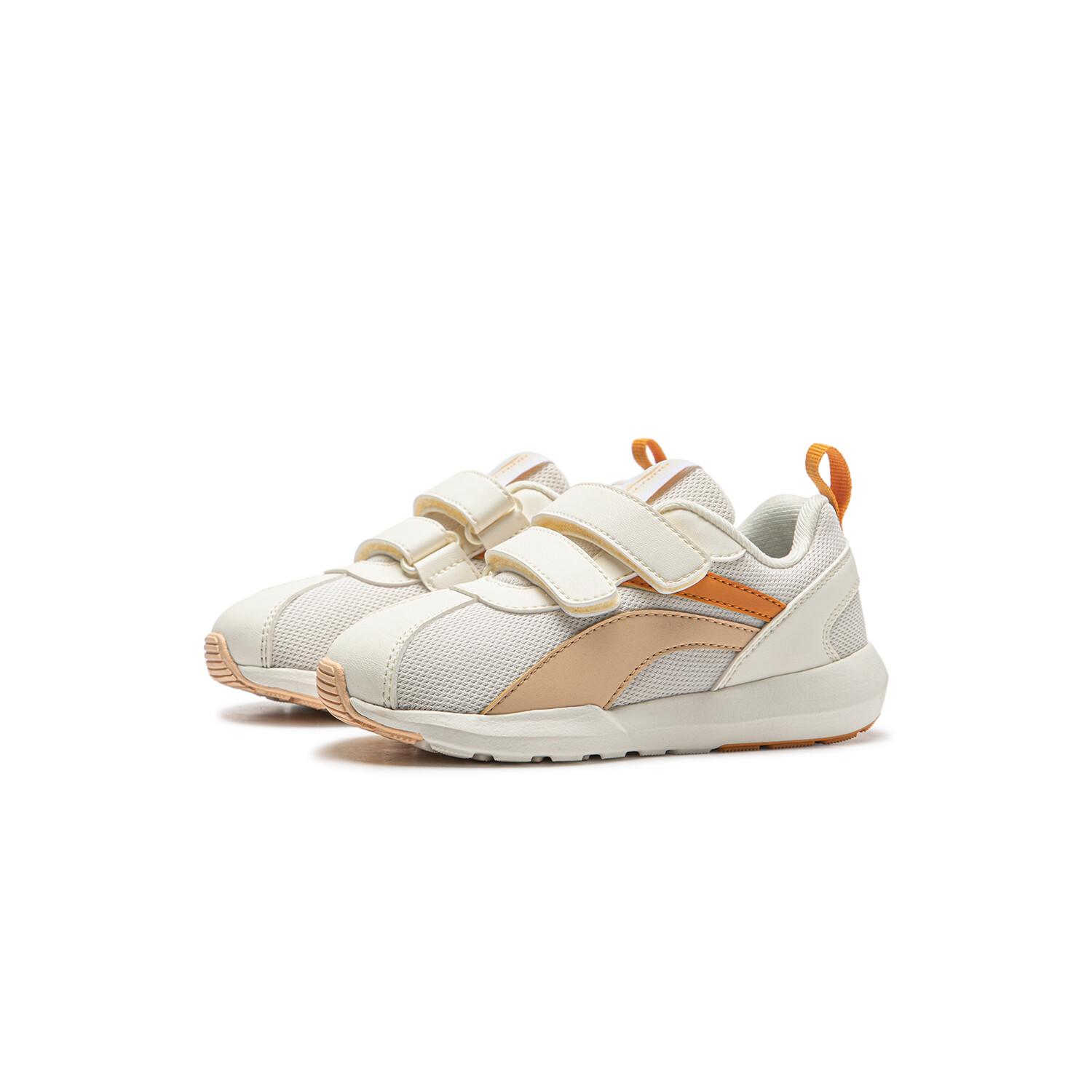 Кроссовки LINING YOUNG Sports Life Collection Kids Lifestyle Shoes Kids Low-top Beige/White/Orange, белый/оранжевый — фото 3