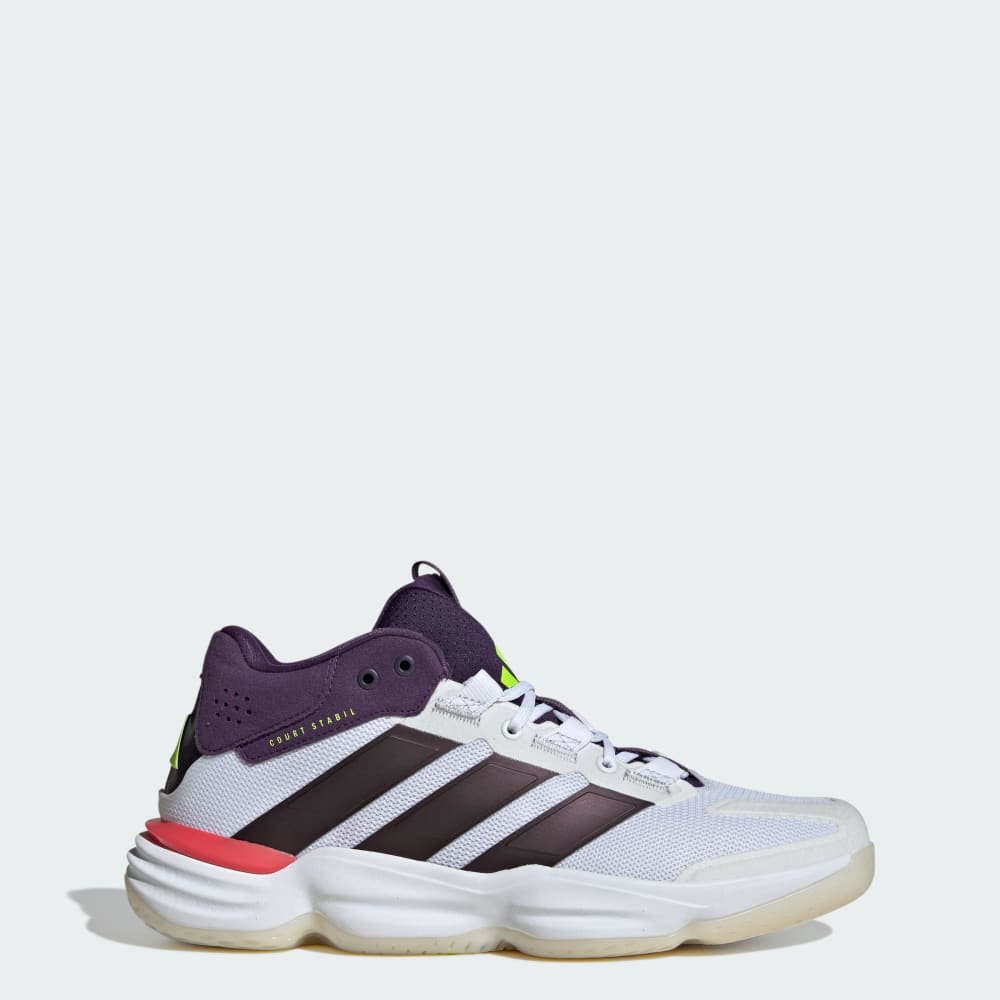 

Кроссовки Adidas Court Stabil Indoor Shoes, цвет Cloud White/Aurora Met./Aurora Plum