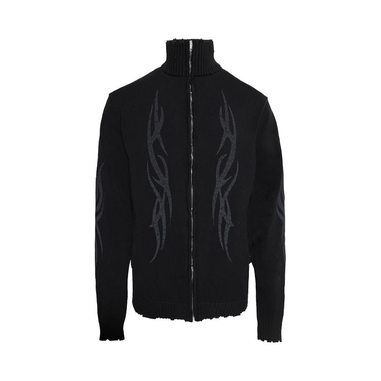 

Кардиган Balenciaga Y2K Zip-Up Cardigan 'Black', черный