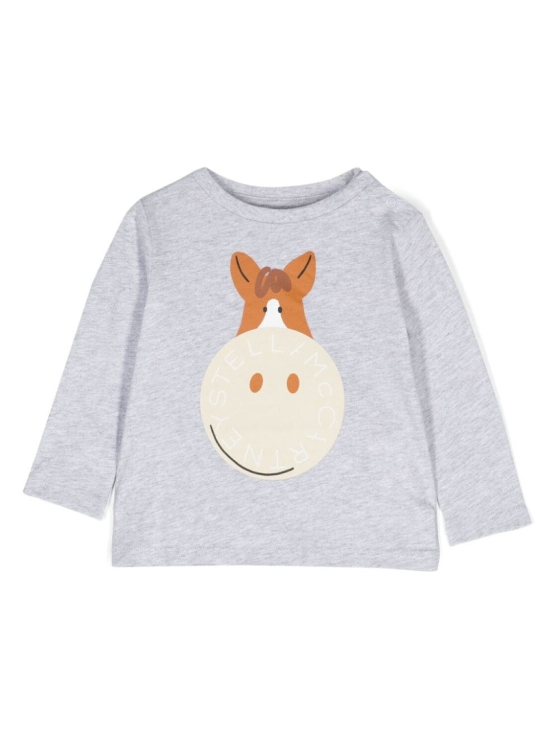 

Stella McCartney Kids футболка из хлопка с графическим принтом, серый
