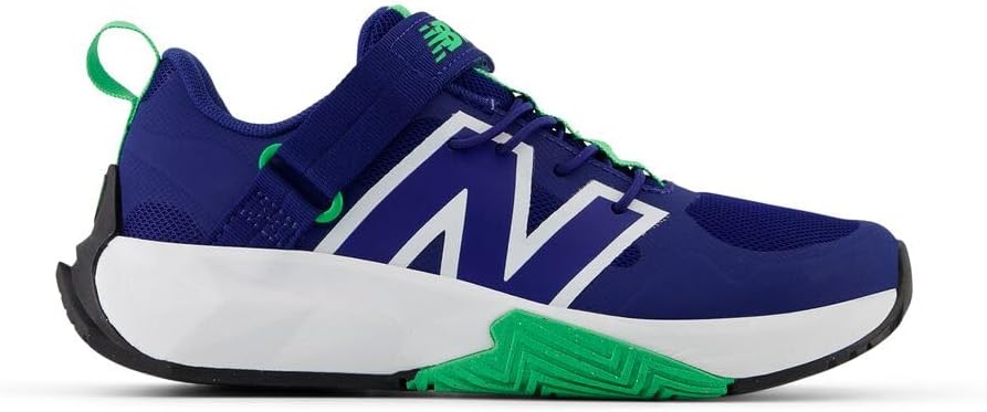 Детские кроссовки New Balance FuelCell Play V1 с застежкой-липучкой, белый/зеленый — фото 3