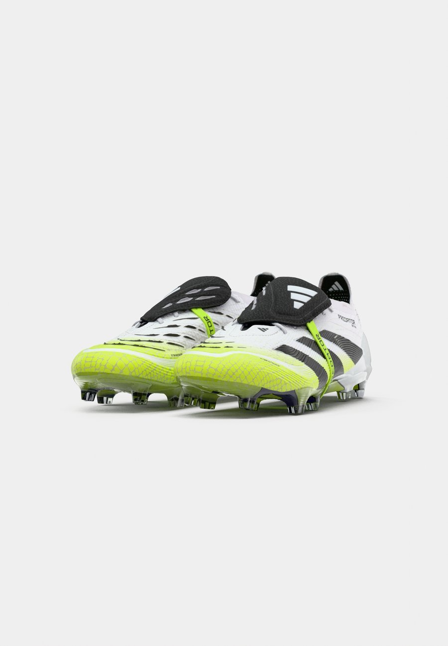 Кроссовки Adidas Performance PREDATOR ELITE FOLD-OVER TONGUE FIRM GROUND FOOTBALL BOOTS, Footwear Whitecore Black Lucid Lemon/White — фото 4