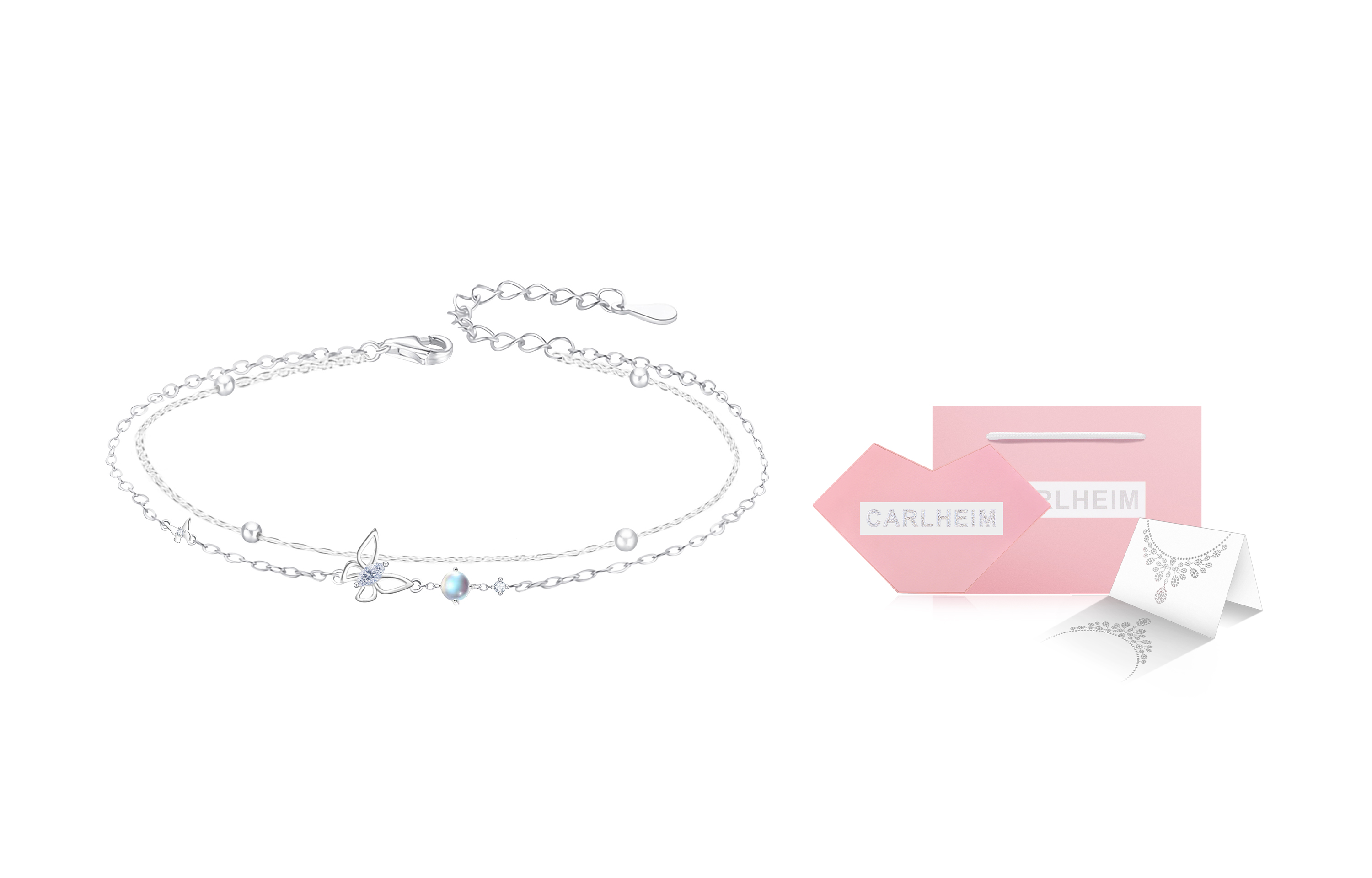 

CARLHEIM Серебряный браслет S925 для женщин