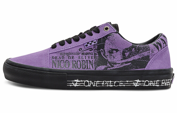 

Кроссовки Vans Skate Old Skool One Piece Nico Robin, Черный, Кроссовки Vans Skate Old Skool One Piece Nico Robin