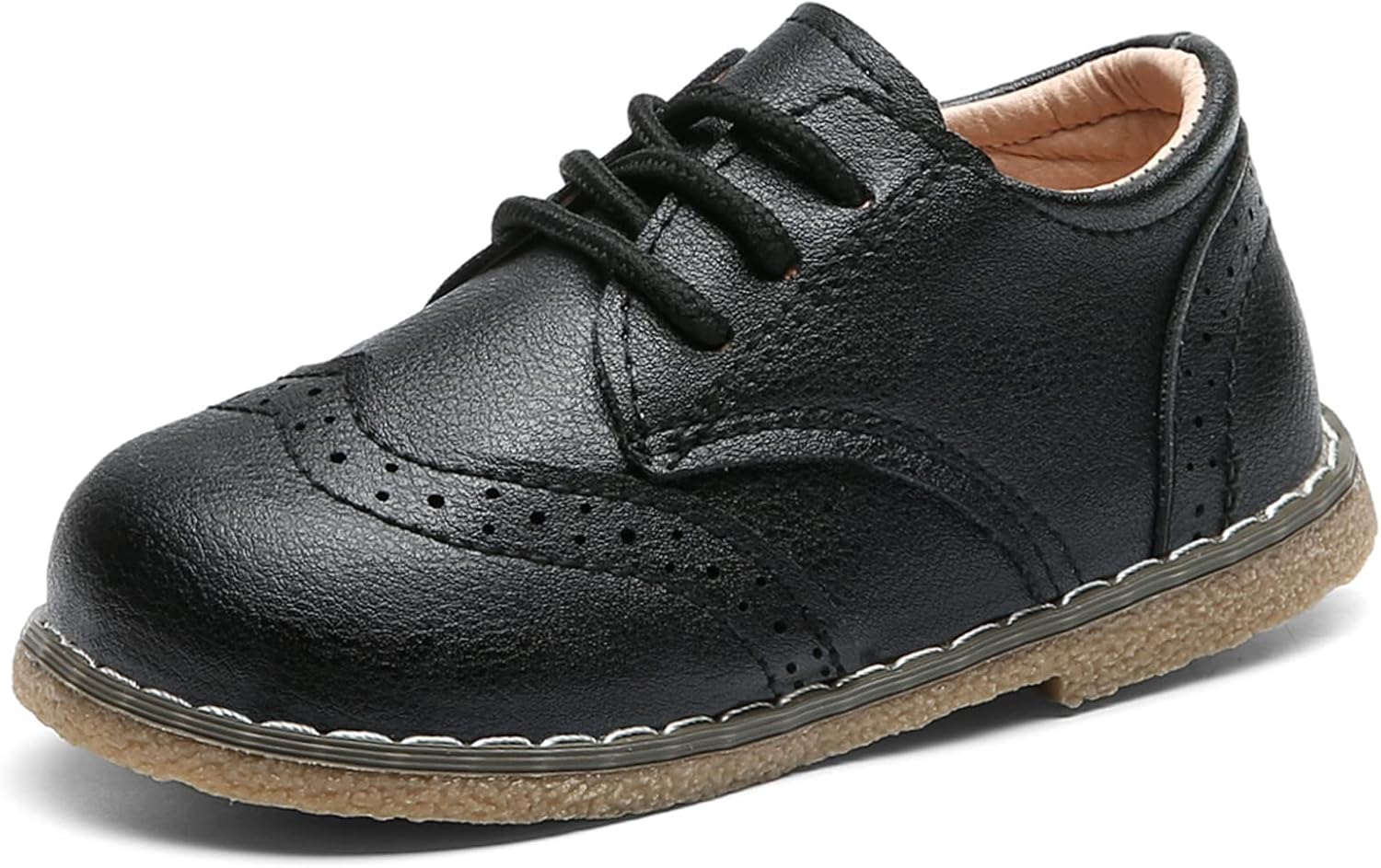 

Детские туфли DADAWEN для мальчиков и девочек, удобные оксфордские туфли, свадебные туфли, туфли на шнуровке, лоферы для школьной формы (для малышей/детей младшего возраста), черный