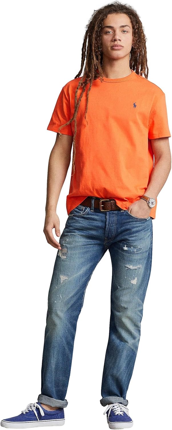 Футболка Polo Ralph Lauren Mens Ps200, Rl Sailing Orange. — фото 3