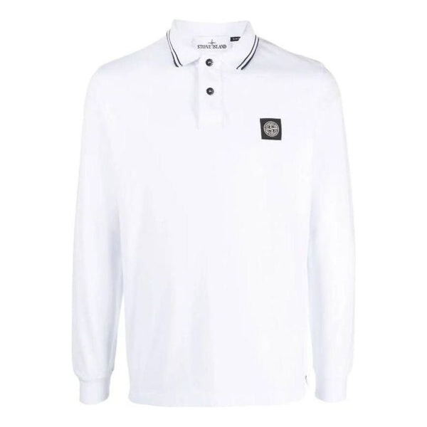 

Рубашка поло logo polo shirt 'white' Stone Island, белый