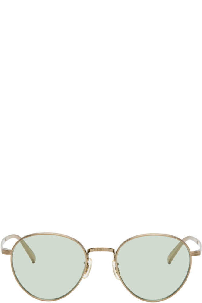 

Золотые солнцезащитные очки Kenser Oliver Peoples