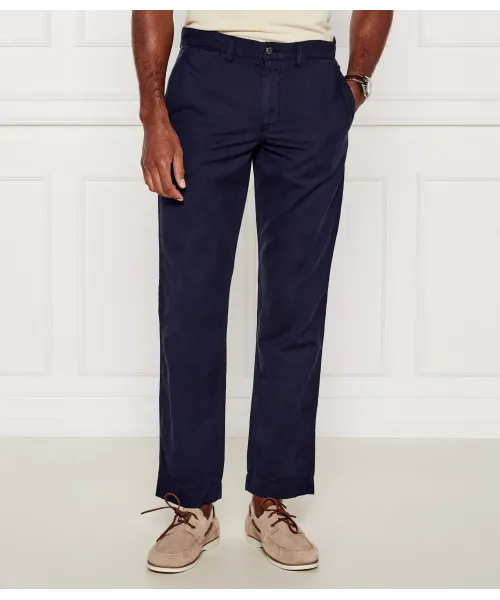 

Льняные брюки Straight fit Polo Ralph Lauren, синий