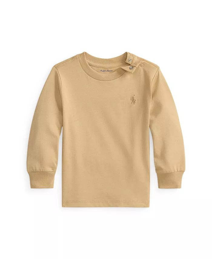 

Футболка с длинным рукавом для мальчиков Polo Ralph Lauren, коричневый/бежевый