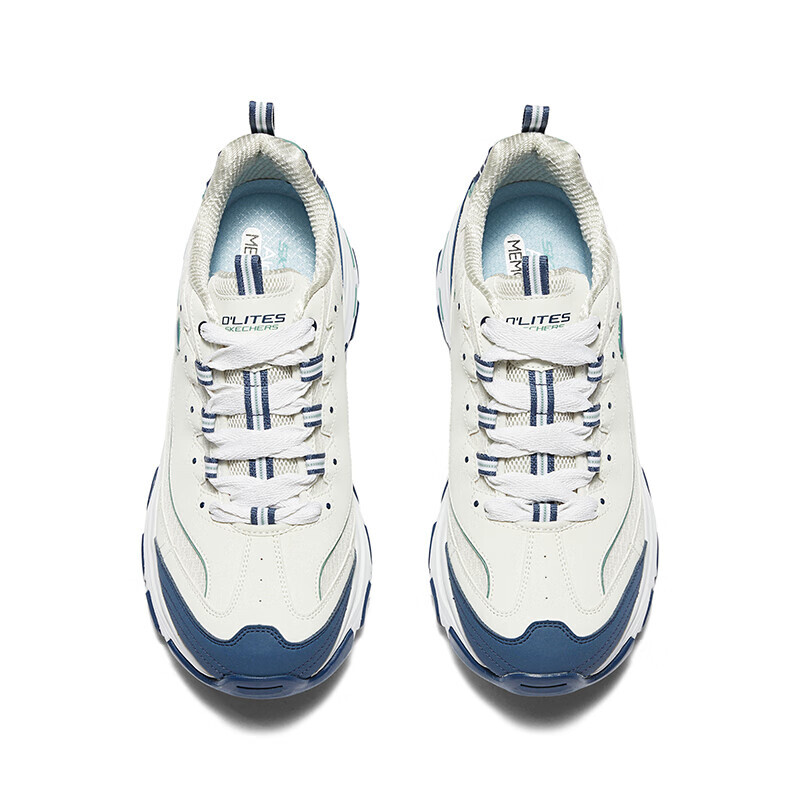 Кроссовки Skechers Lifestyle Shoes Men Low-top Blue/White, синий/белый — фото 4