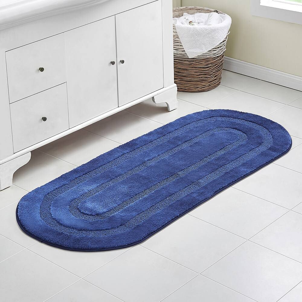 

VCNY Home Savannah Полосатый коврик для ванной с бахромой, цвет Taupe