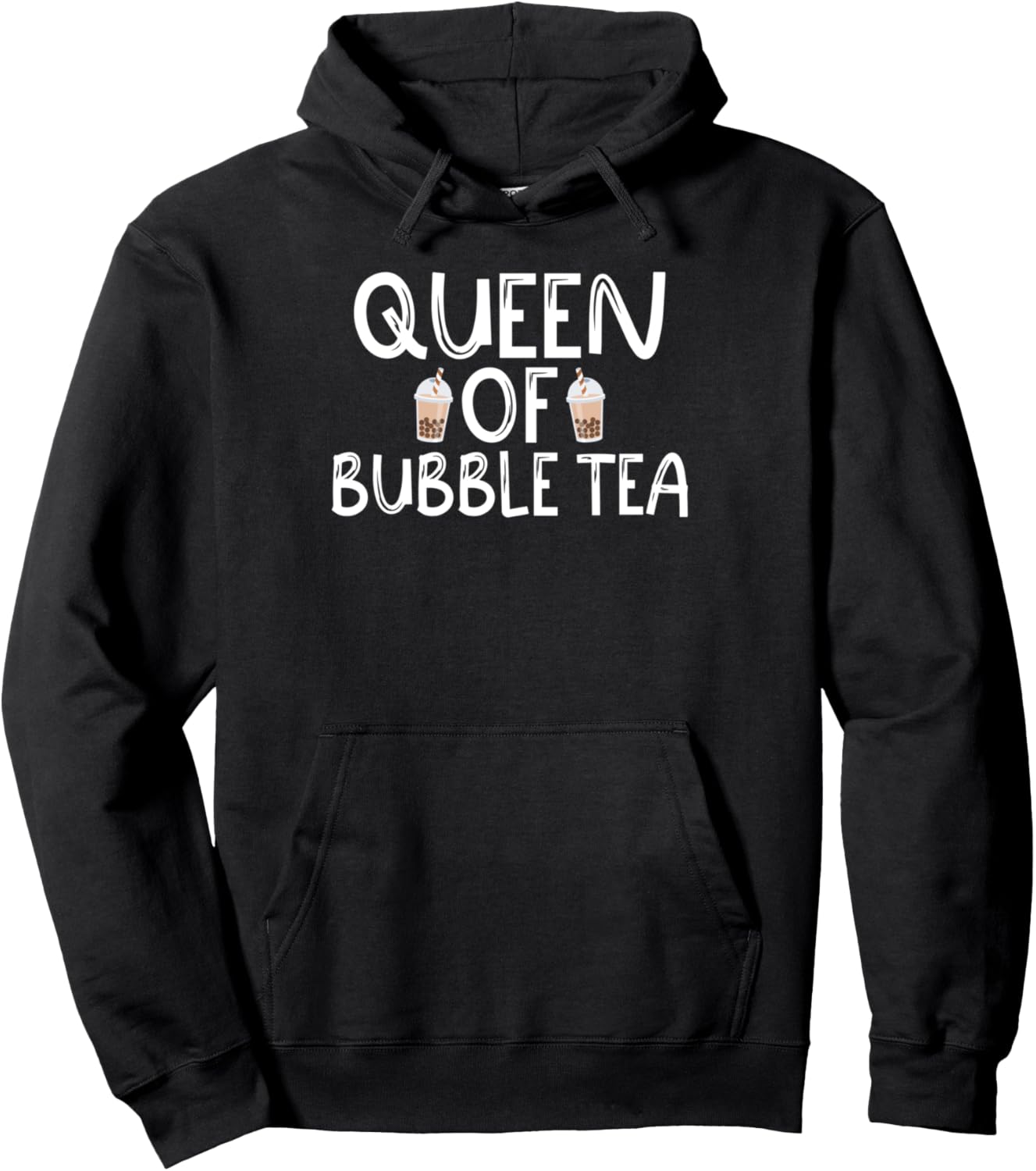 

Худи «Королева чая с пузырьками» Bubble Tea Lover Gift, черный