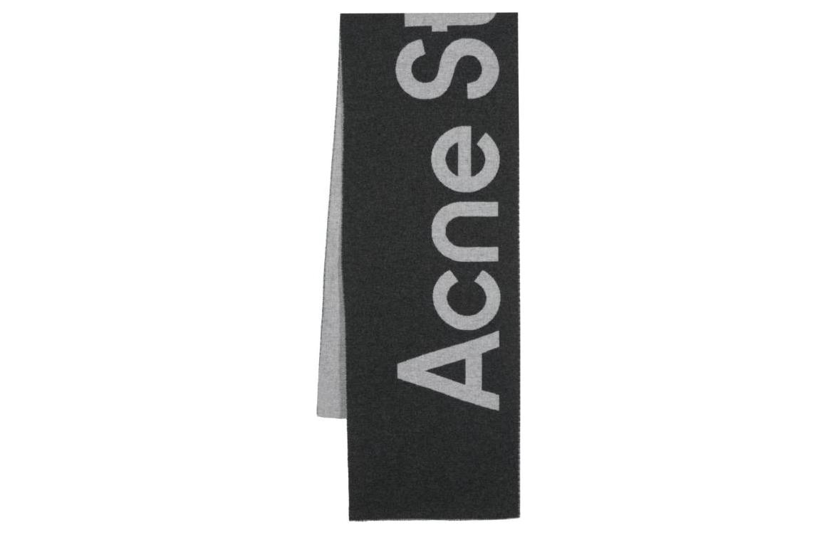 

Вязаный шарф Acne Studios женский серый
