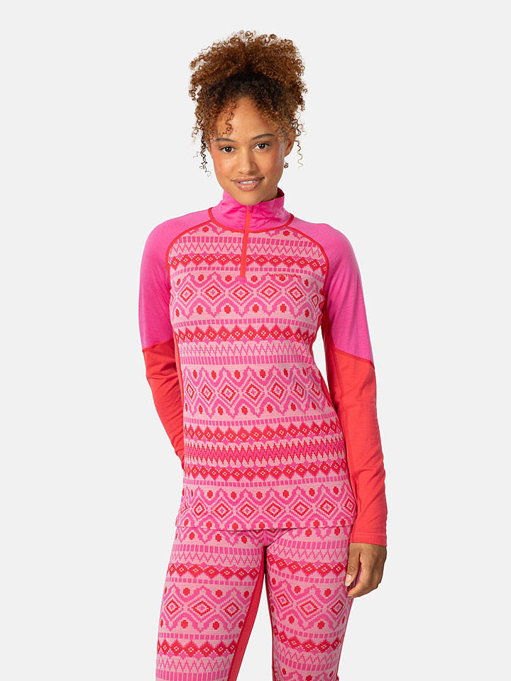 

KARI TRAA Термофутболка «Малия» розово-оранжевого цвета