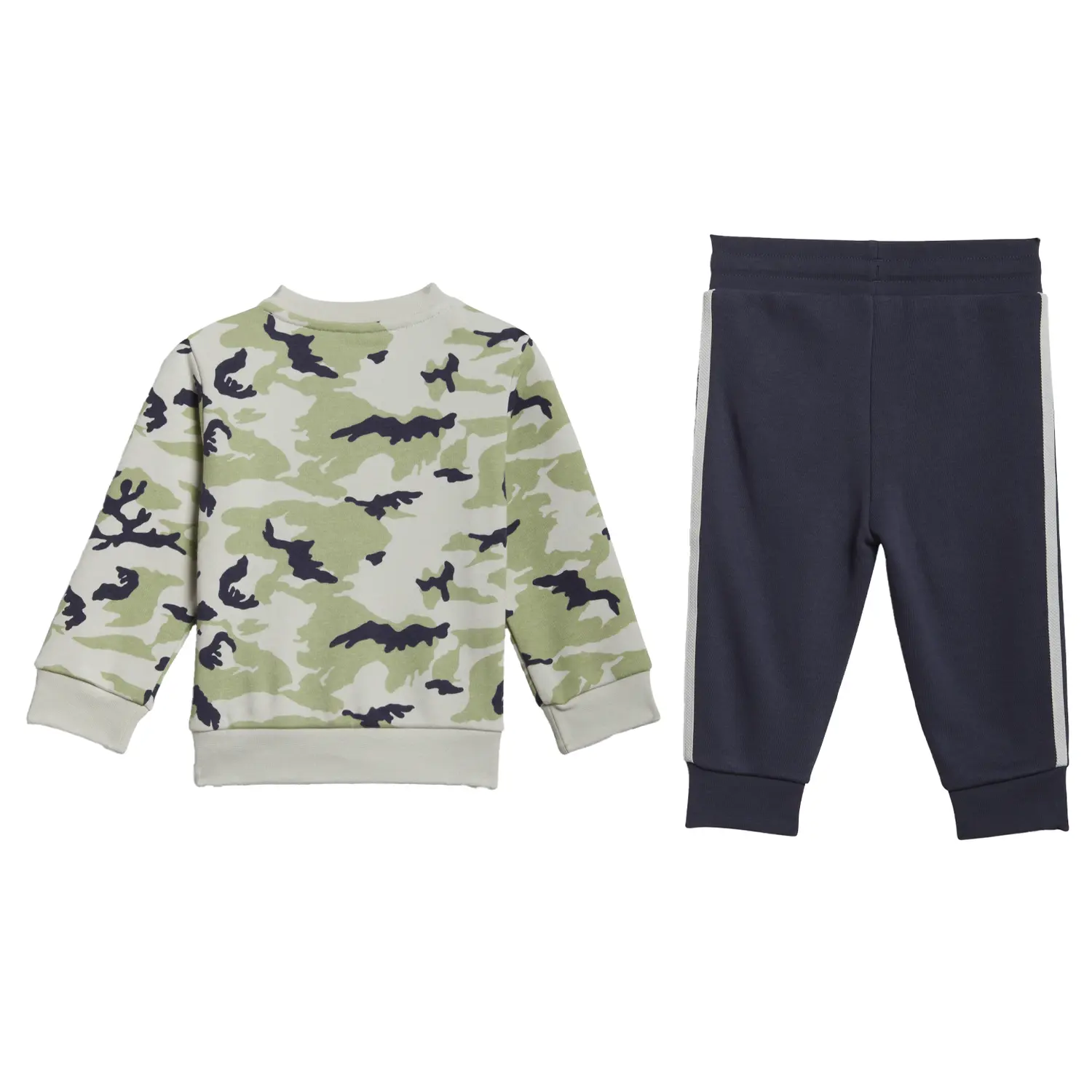 Спортивный комплект Casual Track Gray/Acid Green/Dark Gray Navy Blue/White Kids' Adidas Originals, темно-синий — фото 3