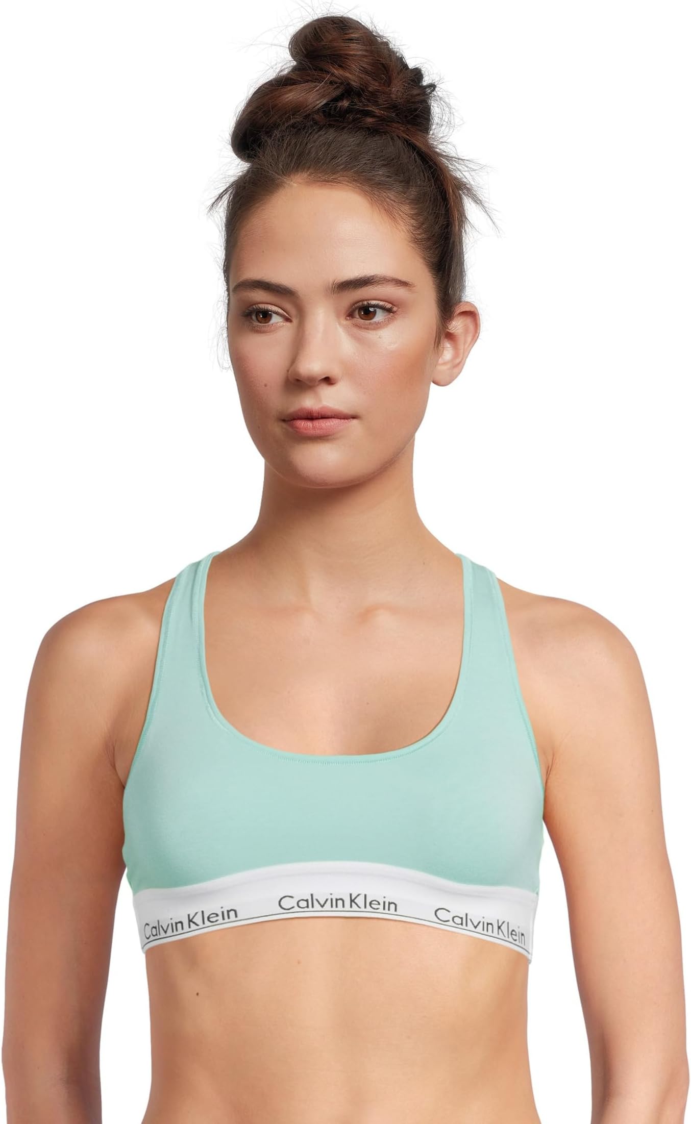 

Бюстгальтер Calvin Klein Underwear Modern Cotton Unlined Wireless Bralette, цвет Beau Blue