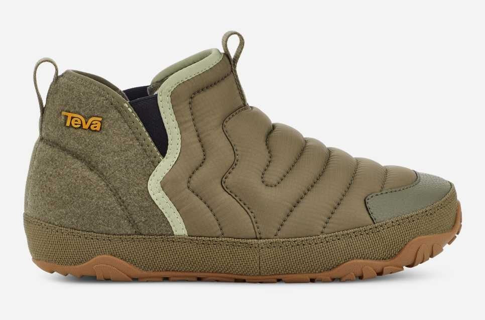 Женские походные ботинки Teva ReEmber Terrain Mid цвета обожженной оливы, зеленый — фото 2
