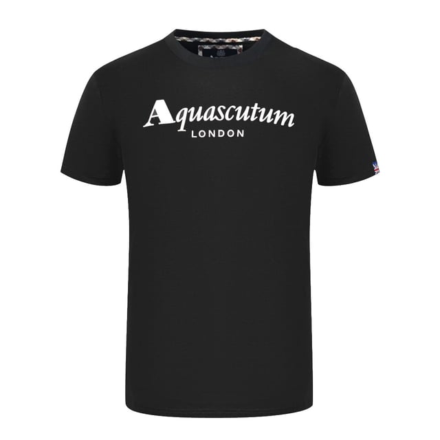 

Футболка с логотипом лондонского бренда Aquascutum, черный